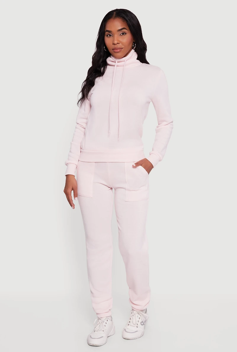 Drawstring Waist Slim Leg Sweatpants