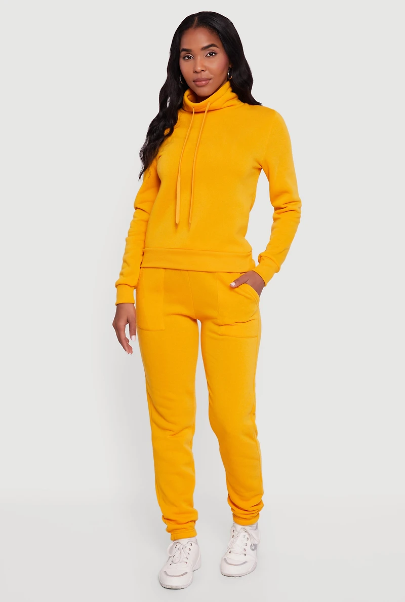 Drawstring Waist Slim Leg Sweatpants