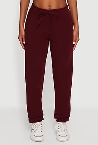 Drawstring Waist Slim Leg Sweatpants