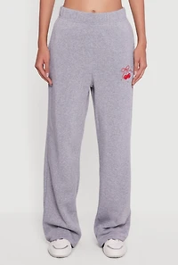Cherry Graphic Straight Leg Sweatpants