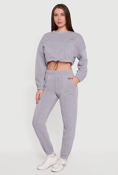 Metallic NYC Graphic Sweatpants