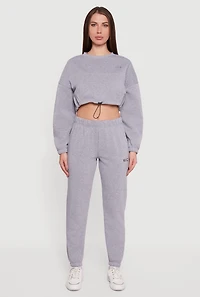 Metallic NYC Graphic Sweatpants