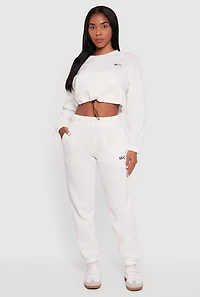 Metallic NYC Graphic Sweatpants