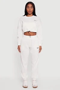 Metallic NYC Graphic Sweatpants