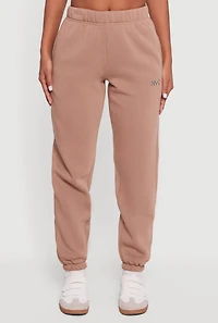 Womens Metallic NYC Graphic Sweatpants, Brown, Size S