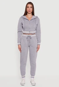 Womens NYC Graphic Fleece Lined Hooded Sweatshirt, Grey,