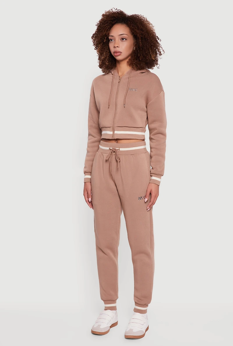 NYC Graphic Fleece Lined Hooded Sweatshirt