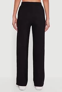 Womens Varsity Stripe Detail Pull On Track Pants, Black, Size S
