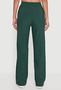 Womens Varsity Stripe Detail Pull On Track Pants, Green, Size S