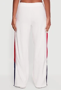 Color Block Snap Button Side Track Pants