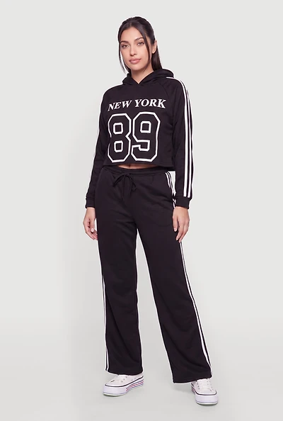 Varsity Stripe Straight Leg Sweatpants