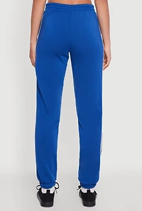Womens Varsity Stripe Side Drawstring Waist Sweatpants, S