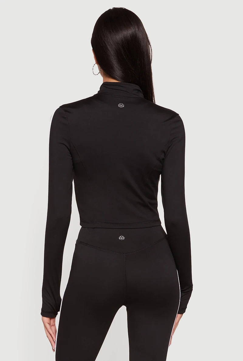 Varsity Stripe Detail Active Jacket with Thumb Holes