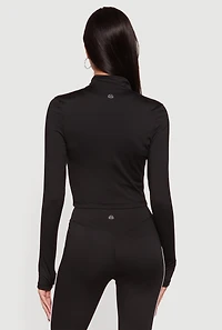 Varsity Stripe Detail Active Jacket with Thumb Holes