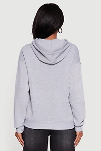 Boxy Kangaroo Pocket Long Sleeve Pullover Hoodie