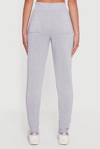 Drawstring Waist Slim Joggers