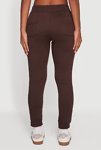 Drawstring Waist Slim Joggers