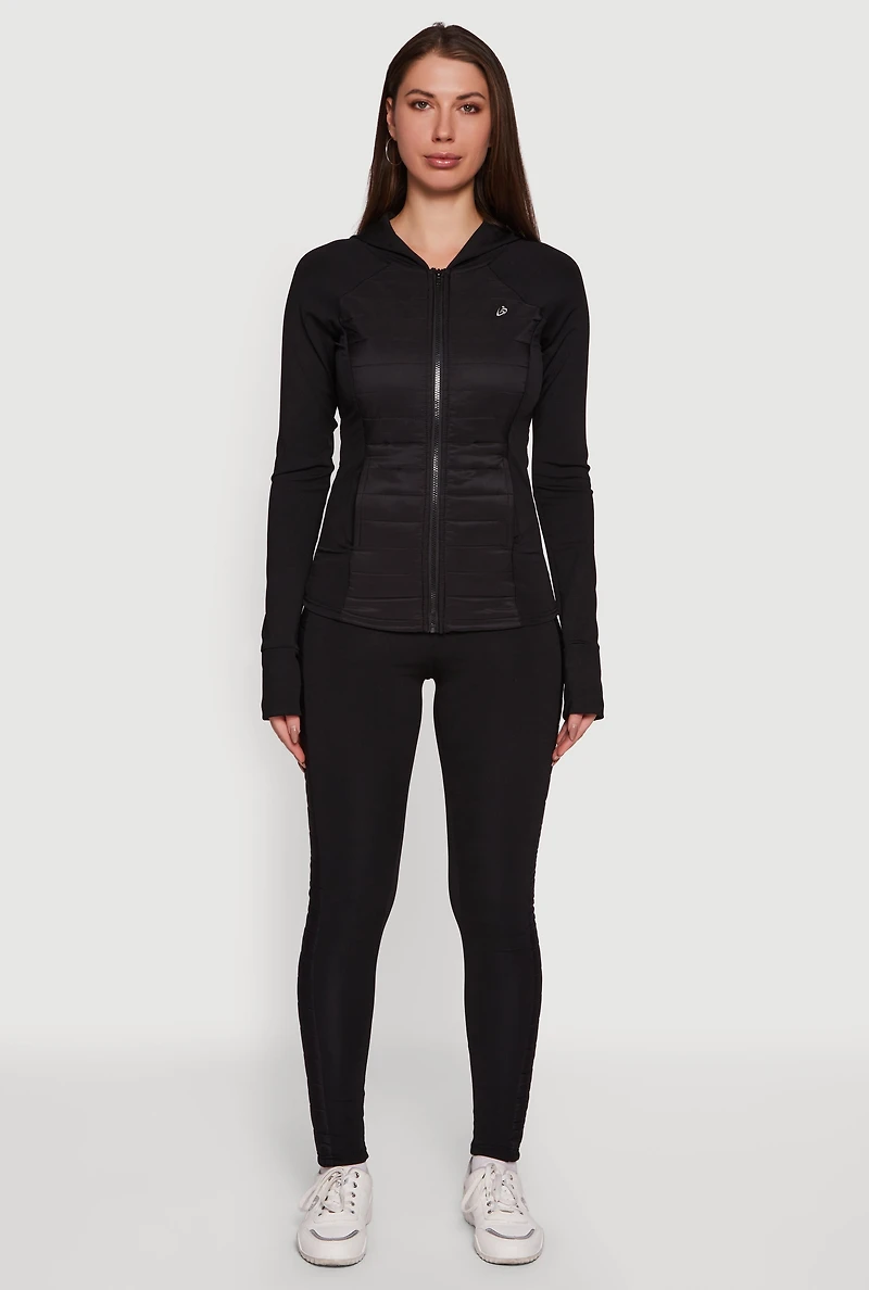 Quilted Side Pull On Leggings