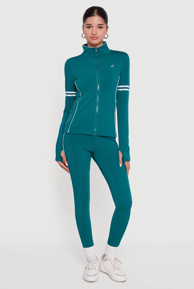 High Waisted Varsity Stripe Leggings