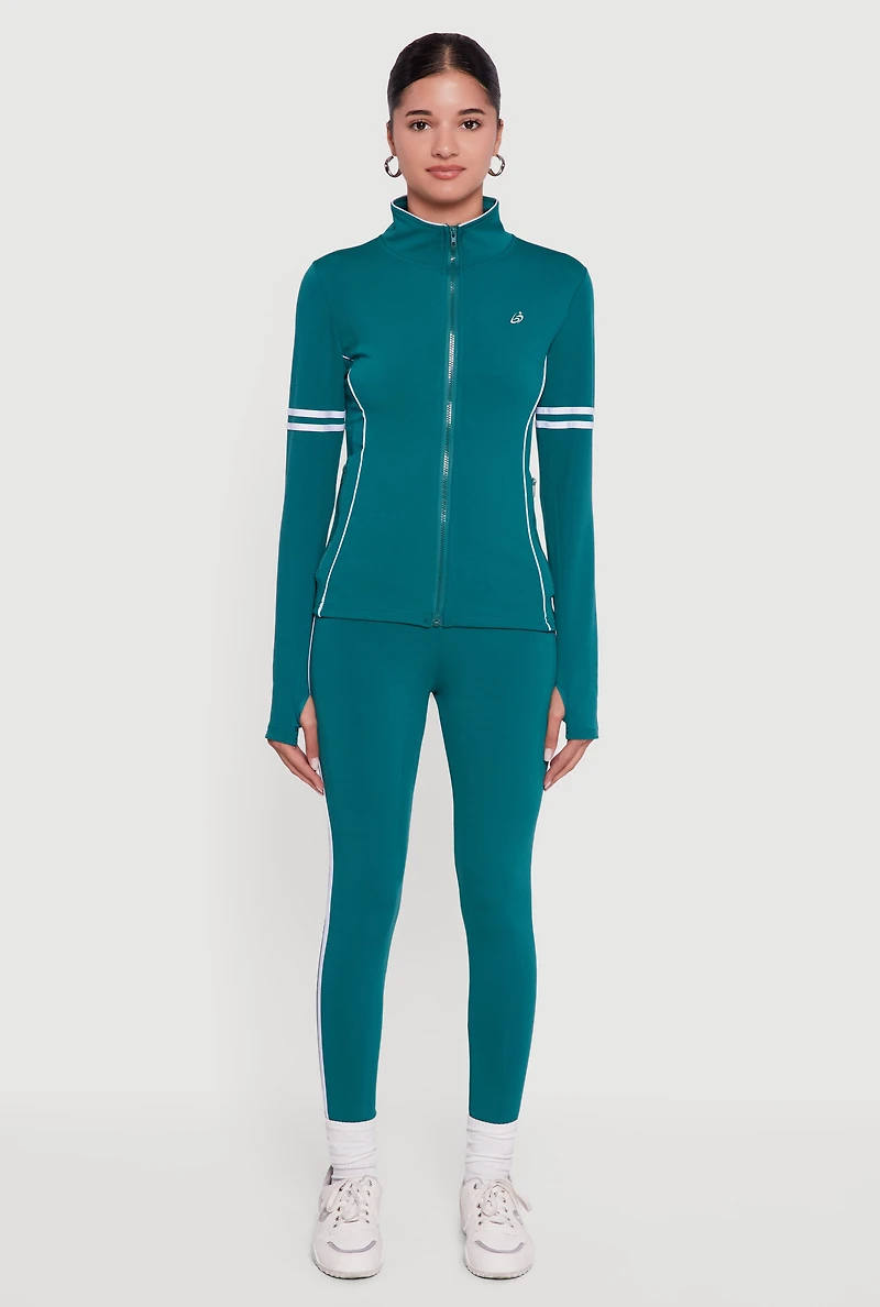 High Waisted Varsity Stripe Leggings