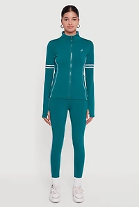 High Waisted Varsity Stripe Leggings