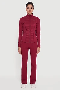 Slim Bootcut Active Pants with Front Pockets