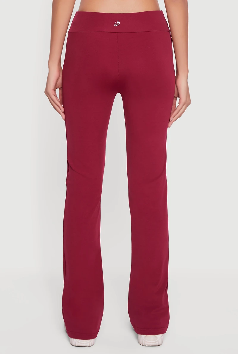 Slim Bootcut Active Pants with Front Pockets