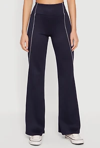 Contrast Trim Straight Leg Sweatpants