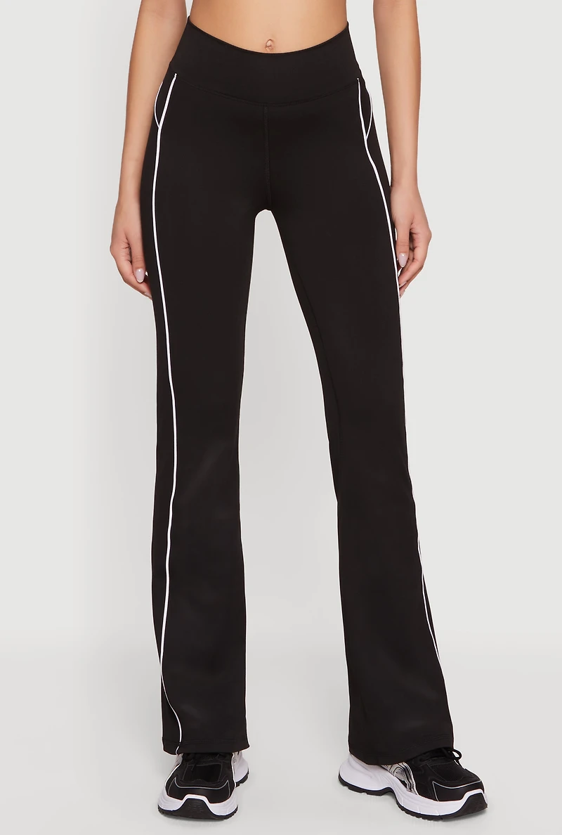 Contrast Piping Active Pants