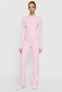 Contrast Piping Active Pants