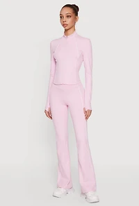 Contrast Piping Active Pants
