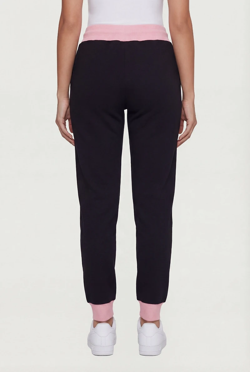 NY 23 Graphic Drawstring Waist Joggers