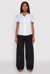 Linen High Waisted Pants