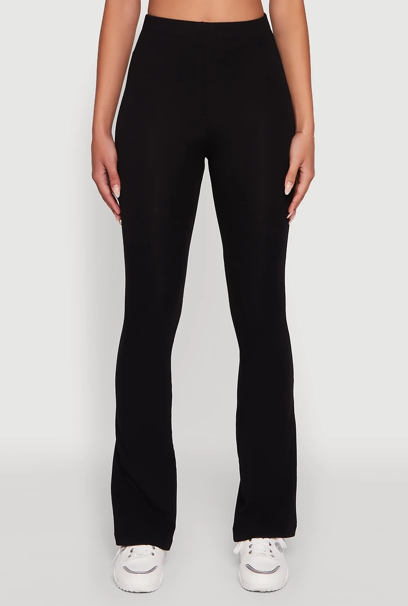 High Waisted Slim Bootcut Yoga Pants