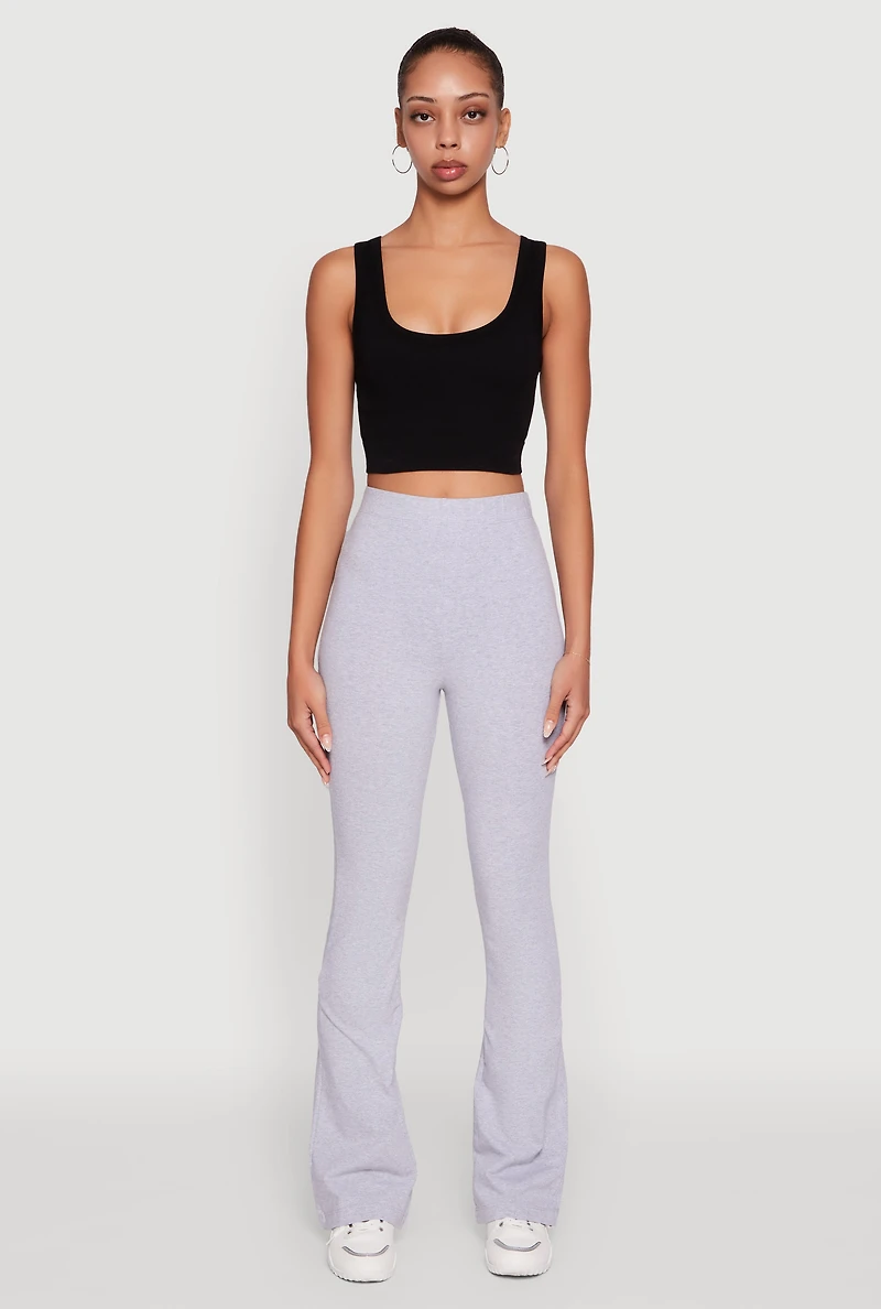 High Waisted Slim Bootcut Yoga Pants