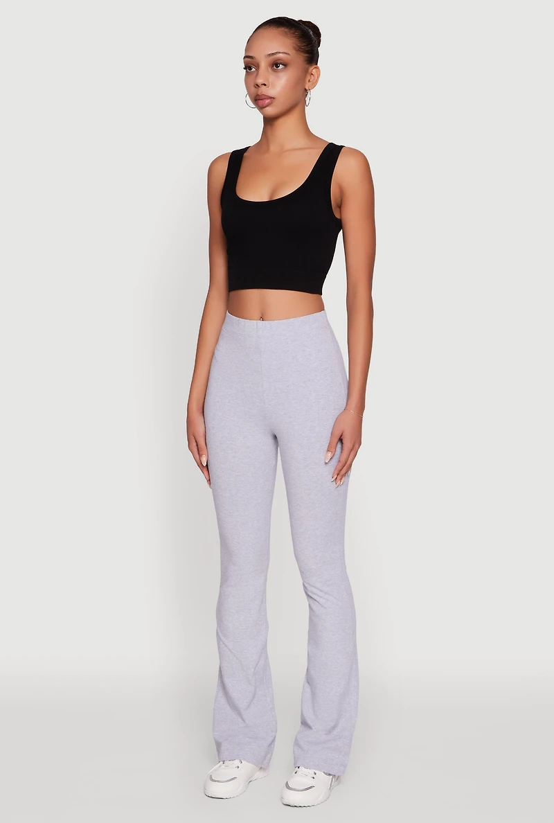 High Waisted Slim Bootcut Yoga Pants