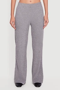 Brushed Rib Knit Pull On Pants