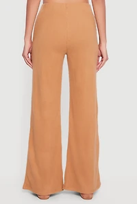Brushed Rib Knit Pull On Pants