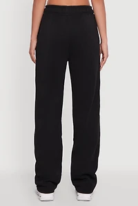 Womens Pull On Straight Leg Sweatpants,