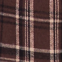 Plaid Flannel Drawstring Waist Pants and Graphic Socks