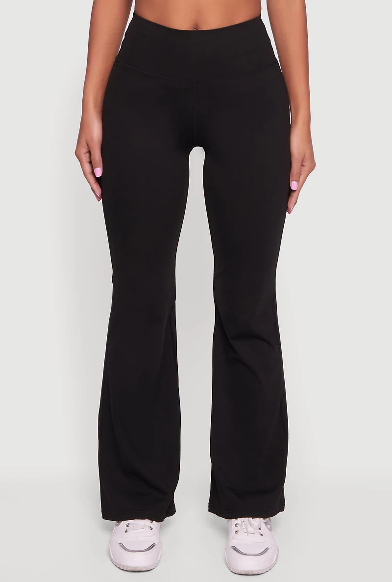 High Waisted Flare Leg Active Pants