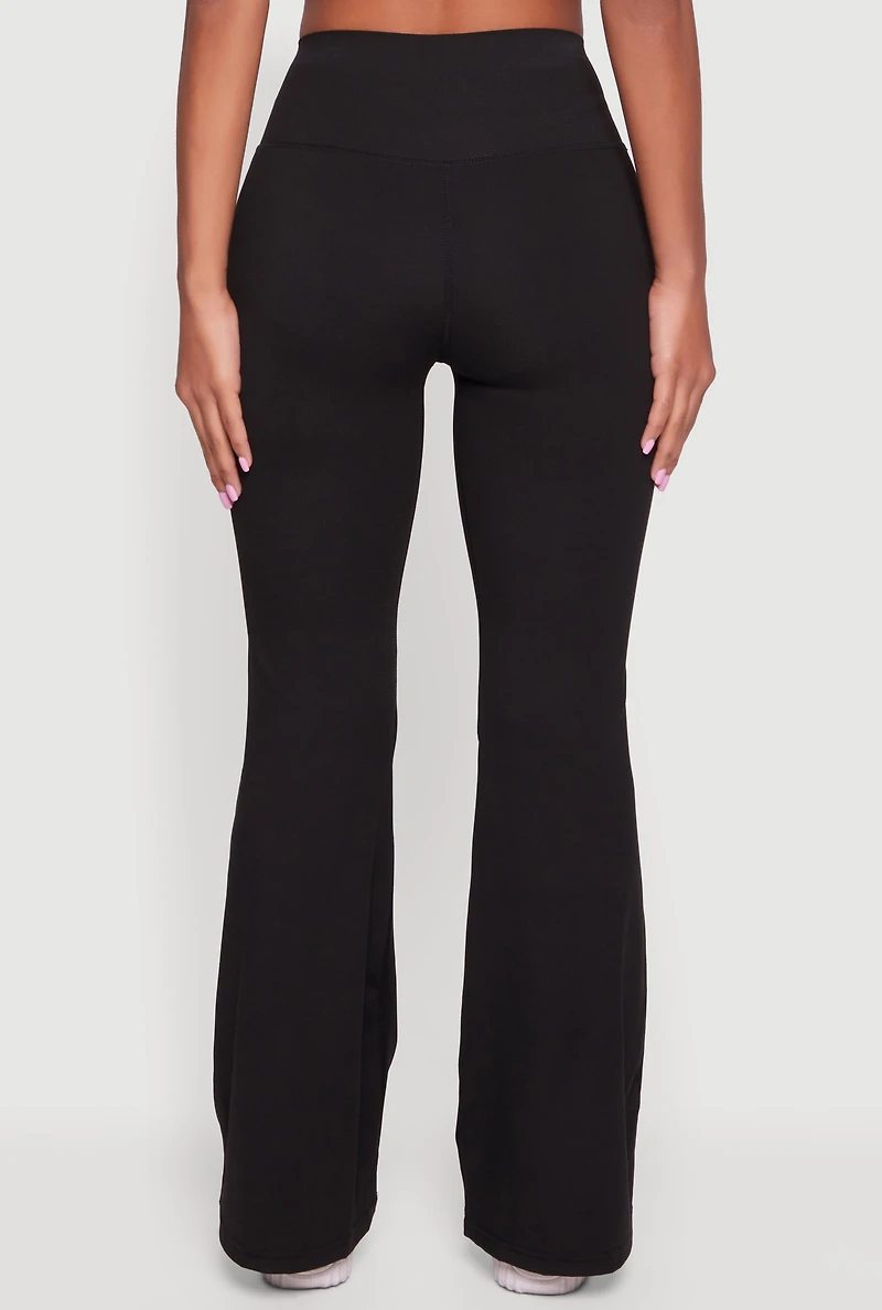 High Waisted Flare Leg Active Pants