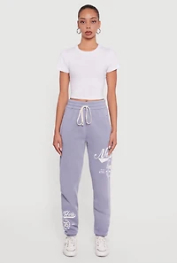 New York 75 Graphic Drawstring Waist Sweatpants
