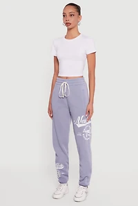 New York 75 Graphic Drawstring Waist Sweatpants