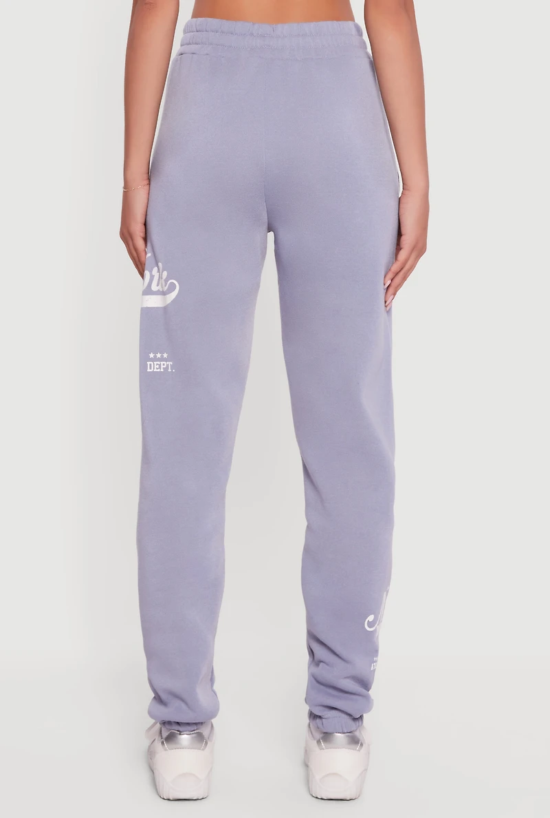 New York 75 Graphic Drawstring Waist Sweatpants