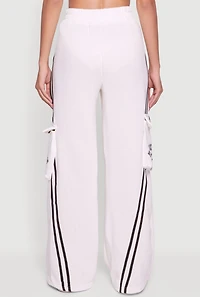 Brooklyn 83 Graphic Varsity Stripe Cargo Sweatpants