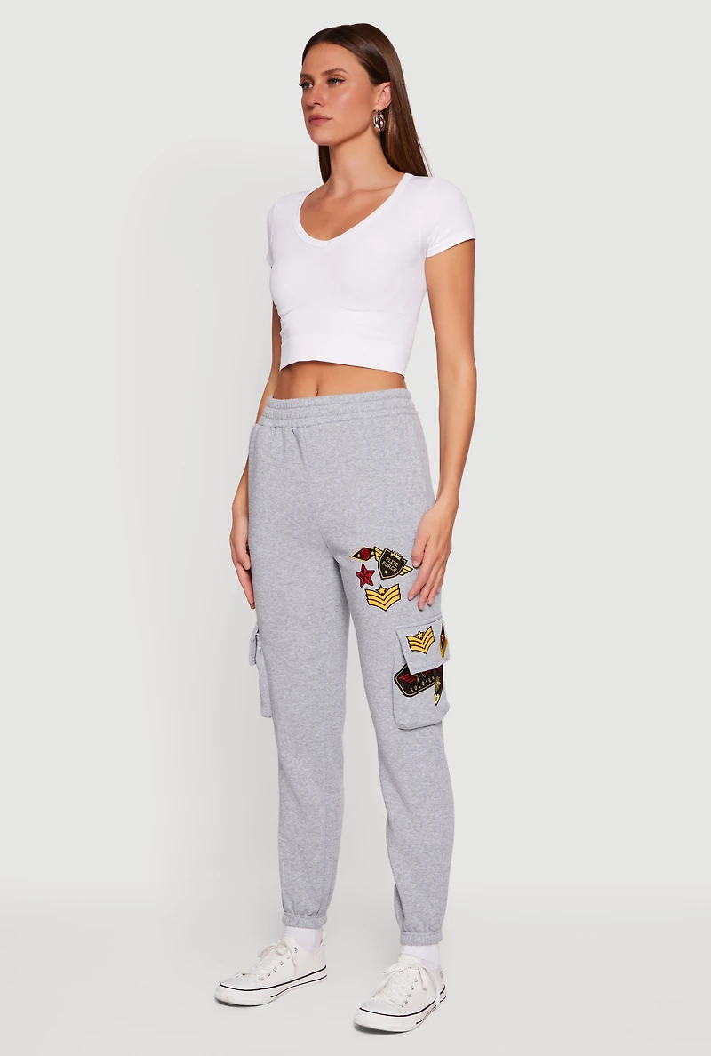 Elite Force Patch Graphic High Waisted Sweatpants
