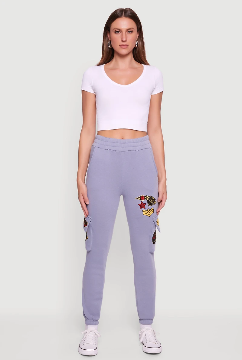 Elite Force Patch Graphic High Waisted Sweatpants