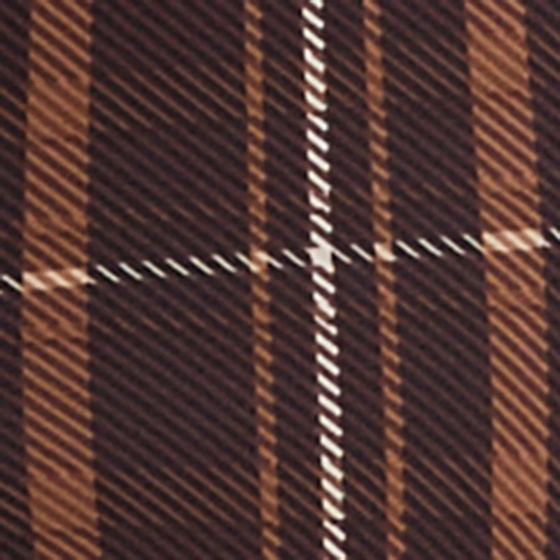 Plaid Scuba Pull On Skinny Leg Pants with Chain Belt