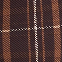 Plaid Scuba Pull On Skinny Leg Pants with Chain Belt